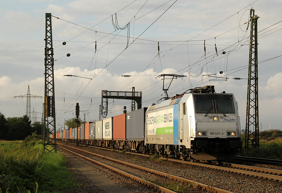 186 421 bei Brühl am 04.08.2017