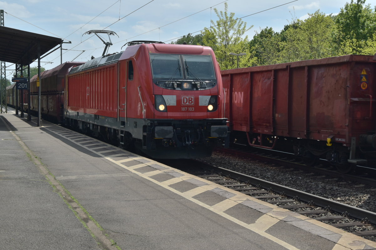 187 103 auf dem Weg nach Gremberg durch Bonn Oberkassel.6.5.2017