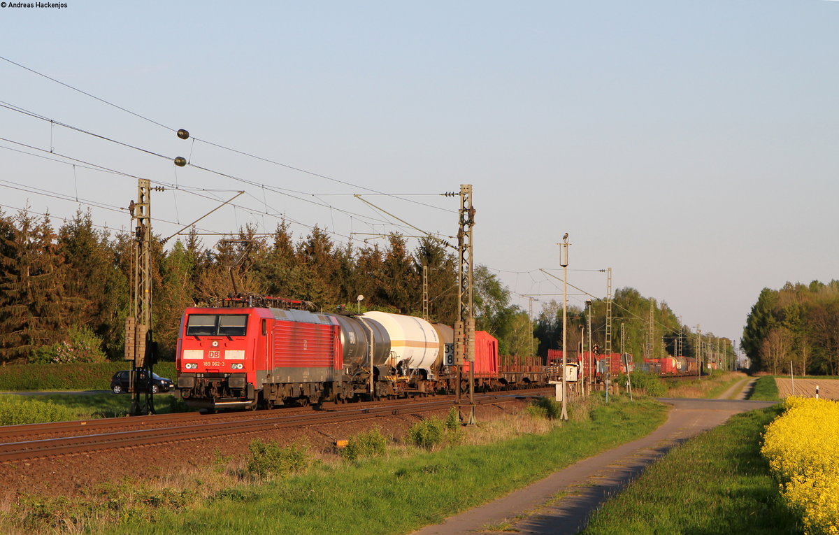 189 062-3 mit einem Mischer bei Woltorf 6.5.16