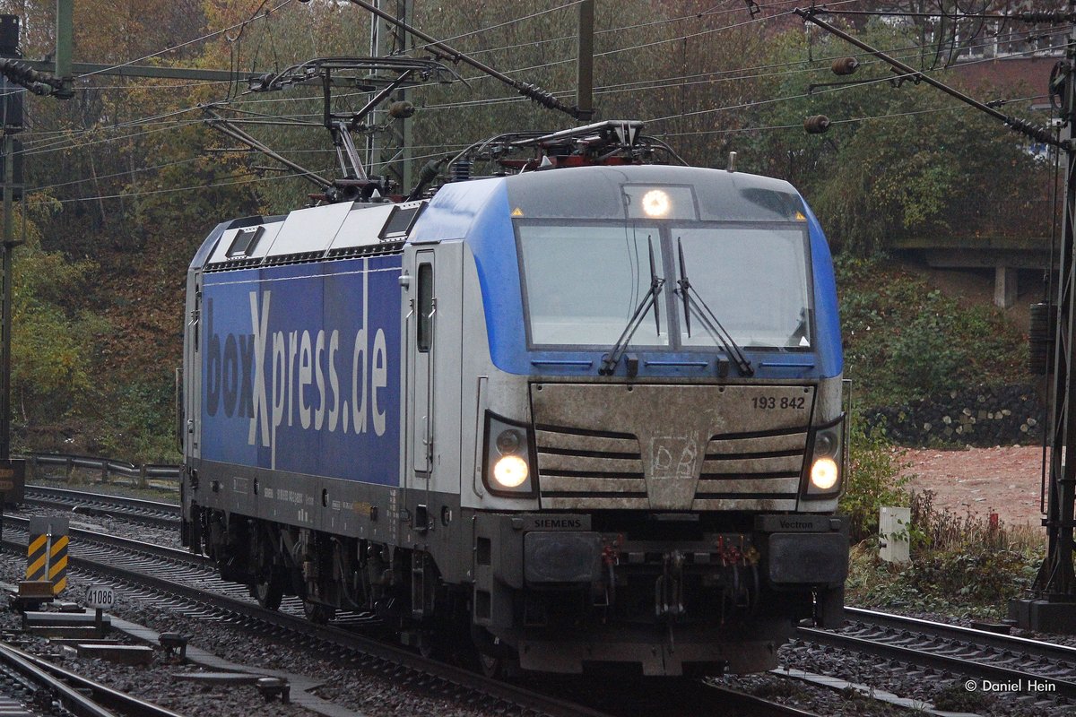 193 842 BoxXpress in Hamburg Harburg, am 15.11.2016.