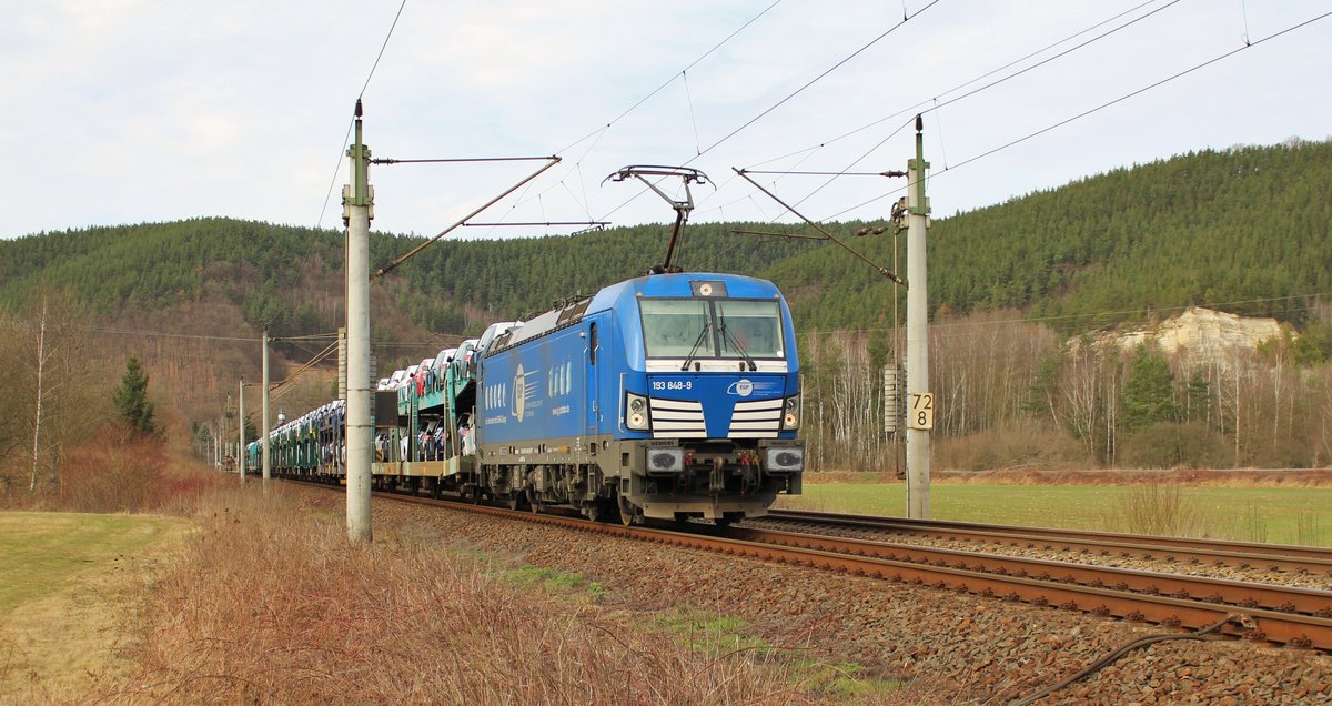 193 848-9 (EGP) zu sehen am 11.03.17 in Remschütz.