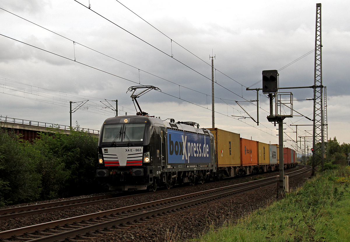 193 863  MRCE/boxXpress  in Porz Wahn am 21.10.2015