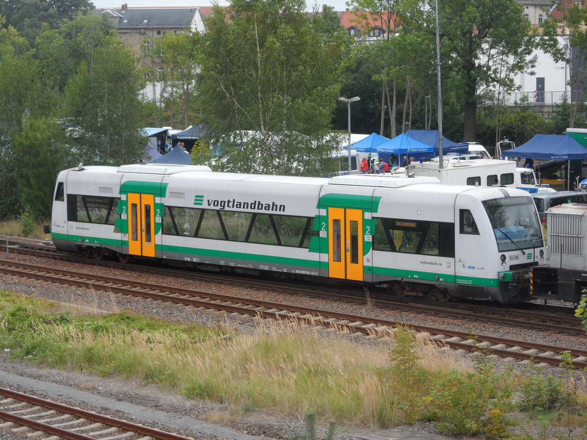 2017-09-03, Tag der Sachsen in Löbau; VT 65 der Vogtlandbahn als Verstärker in der Oberlausitz