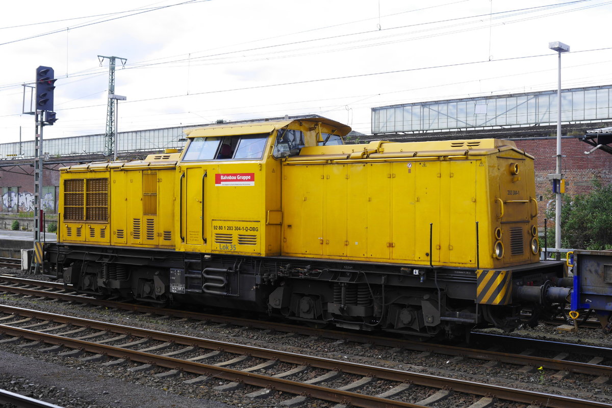 203 304-1 der DB Bahnbau-Gruppe in Dortmund Hbf, 11.5.17.