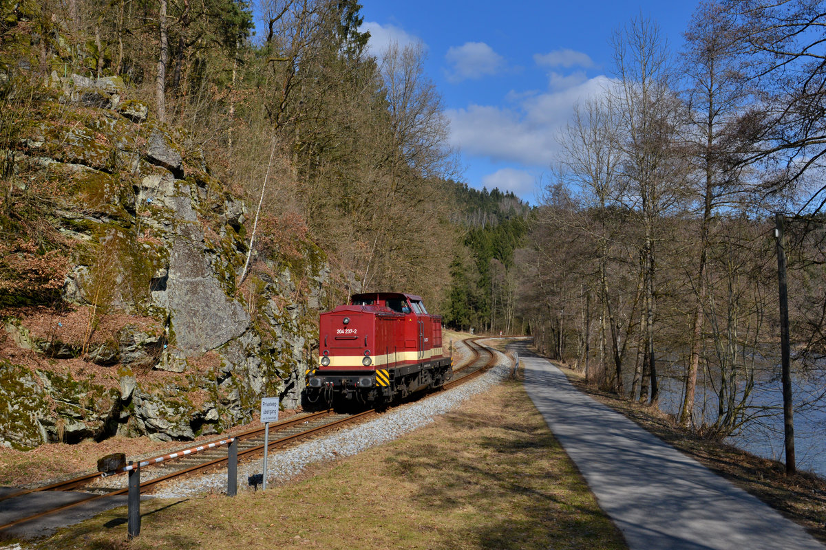 204 237 am 12.03.2017 bei Teisnach. 