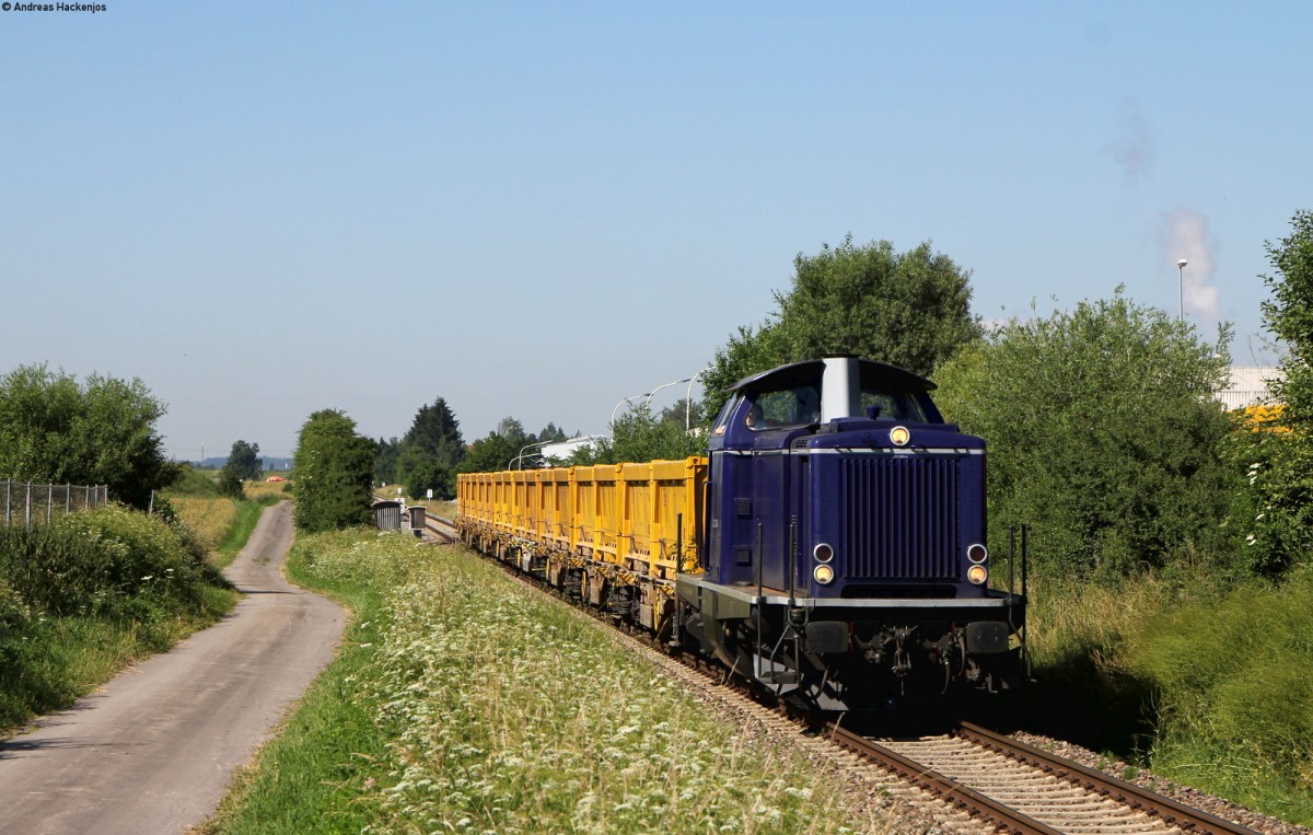 212 024-4 mit einem leeren Aushubzug nach Rottweil bei Lauffen 30.6.15