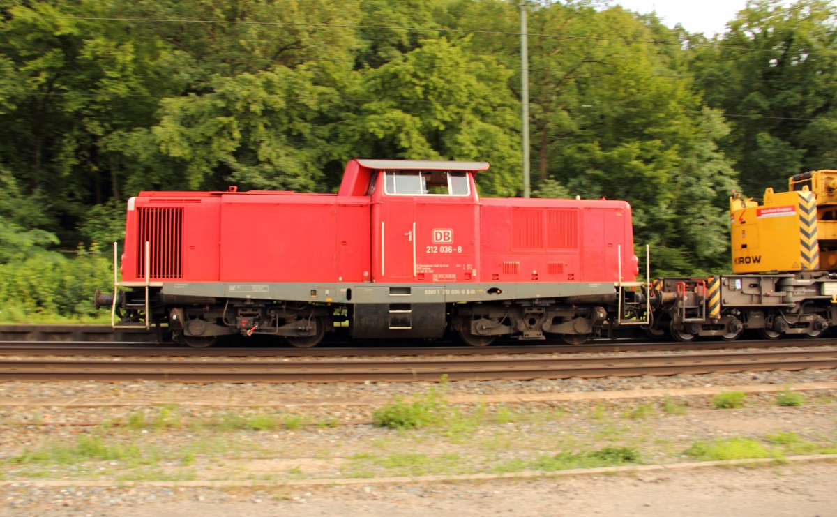 212 036-8 DB bei Michelau am 15.07.2011.