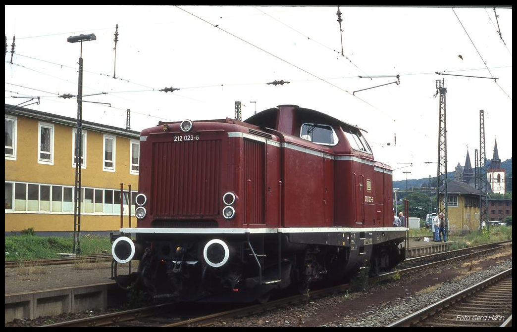 212023 nahm am 19.7.1997 an dem Bahnhofsfest in Bingen teil.