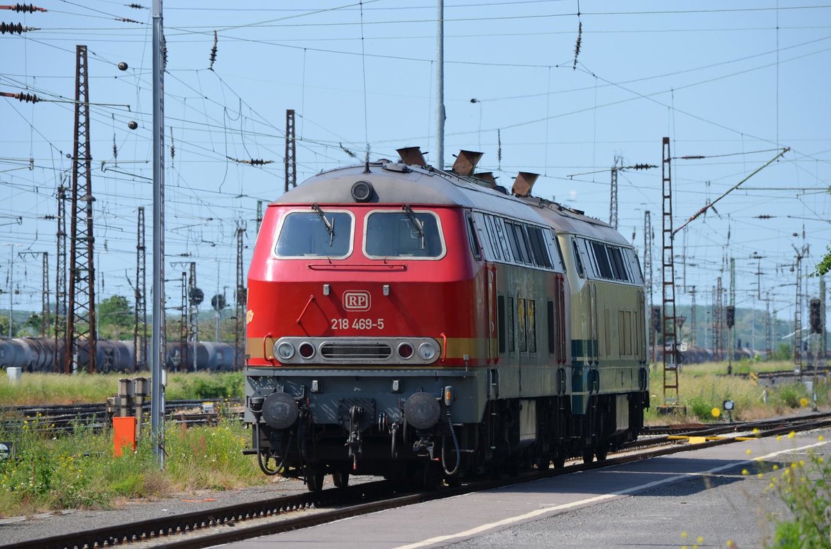 218 469-5 der Railsystems RP GmbH in Großkorbetha 02.06.2017