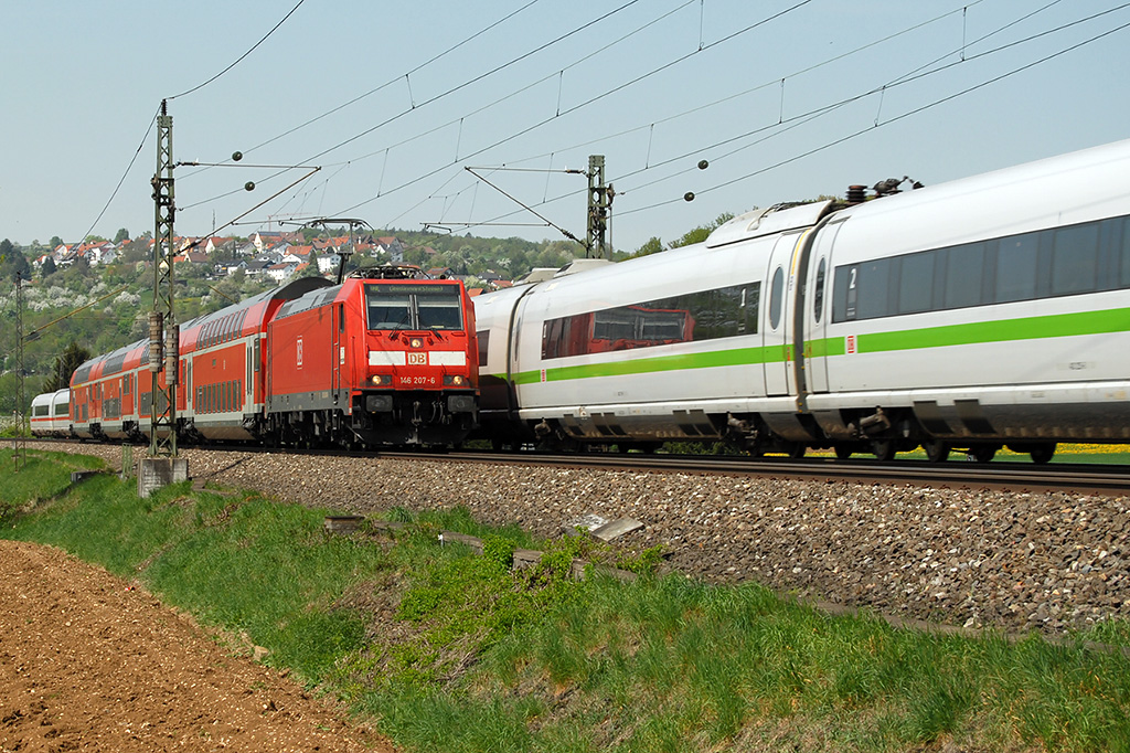 22.04.2018 Streckenabschnitt Uhingen 146 207-6