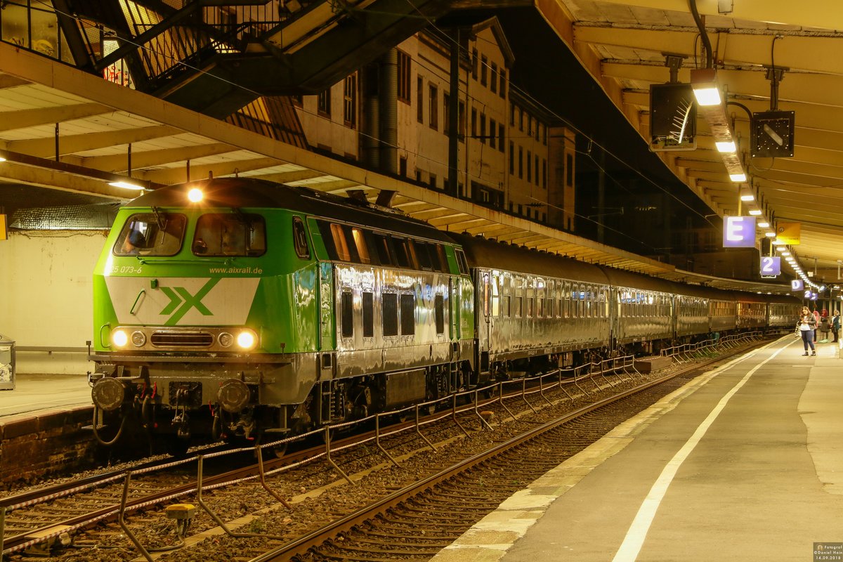 225 073-6 mit Centralbahnsonderzug in Wuppertal, am 14.09.2018.