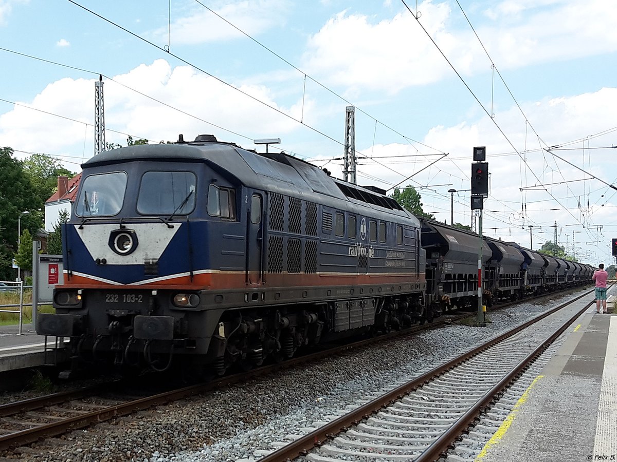 232 103-2 von Raildox in Greifswald am 22.07.2015