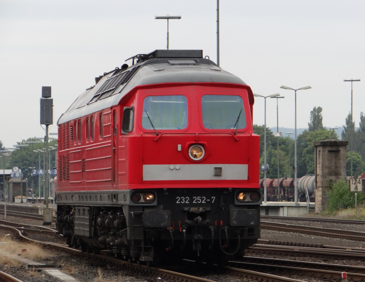 232 252-7 zusehen am 27.08.13 in Marktredwitz.