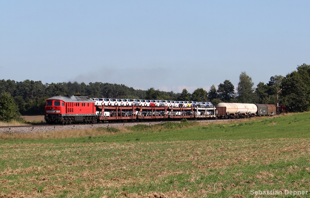 232 535 zog am 5.9.13 den EZ 45330 von Schwandorf nach Nrnberg durch Hiltersdorf