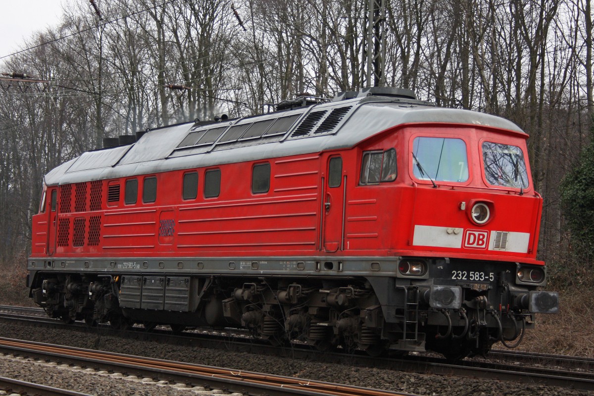 232 583 am 23.3.13 als Tfzf in Duisburg-Neudorf.