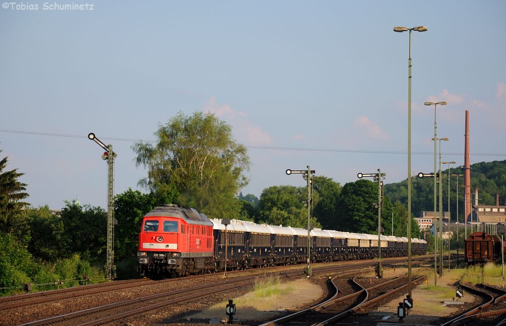 232 589 (92 80 1232 589-2 D-DB) mit NF13452 VSOE-Orient Express von Prag nach Calais am 08.06.2013 in Luitpoldhütte