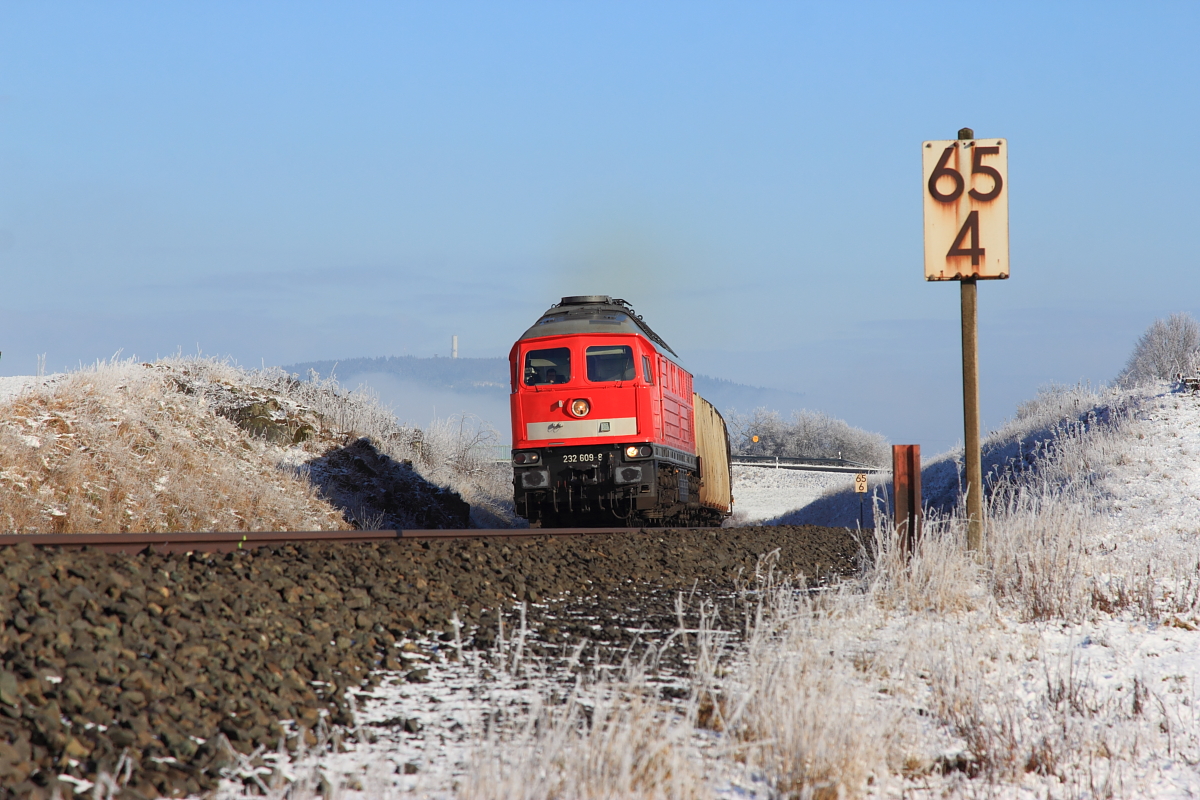 232 609-8 DBSR bei Marktleuthen am 25.02.2016