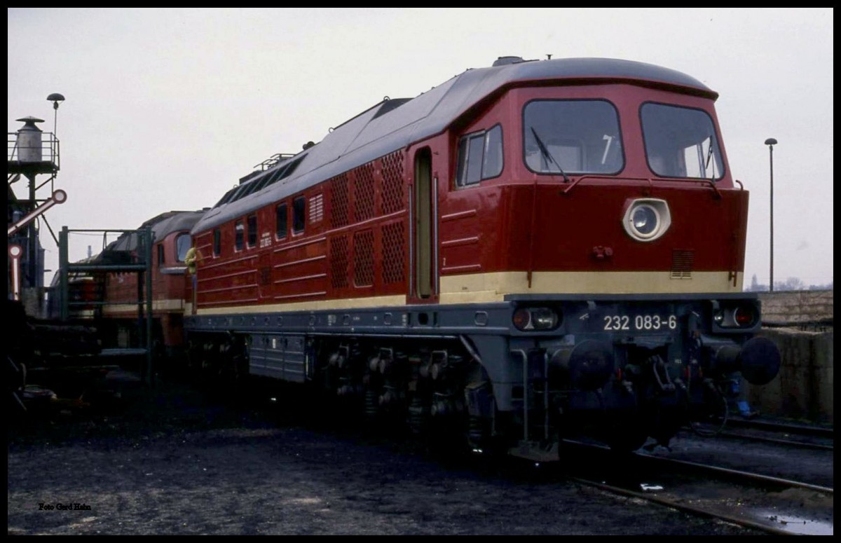 232083 am 21.3.1992 im BW Staßfurt