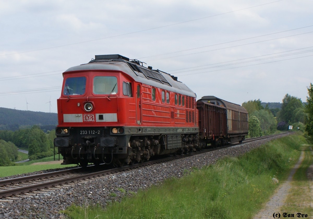 233 112 mit dem EZ45368 Cheb-Nürnberg bei Brand b. Marktredwitz