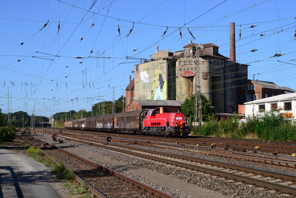 265 007 wartet mit EK 53708 Verden(Aller) - Seelze West auf Ausfahrt. 15.09.2016 in Verden/Aller