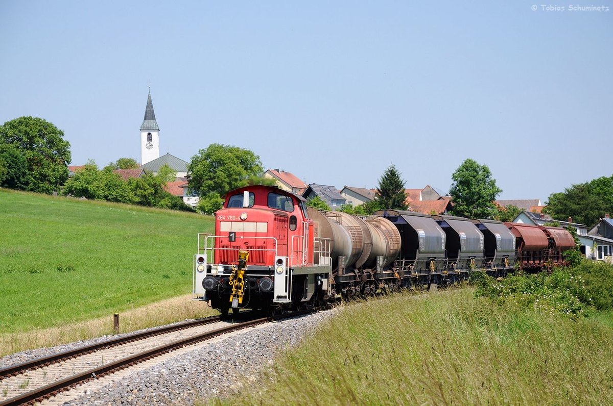 294 760 (98 80 3294 760-4 D-DB) mit EK56937 am 17.06.2013 in Gebenbach (Strecke Amberg - Schnaittenbach)