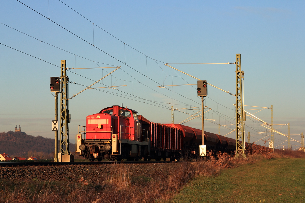 294 765-3 DBSR bei Bad Staffelstein am 07.12.2015.