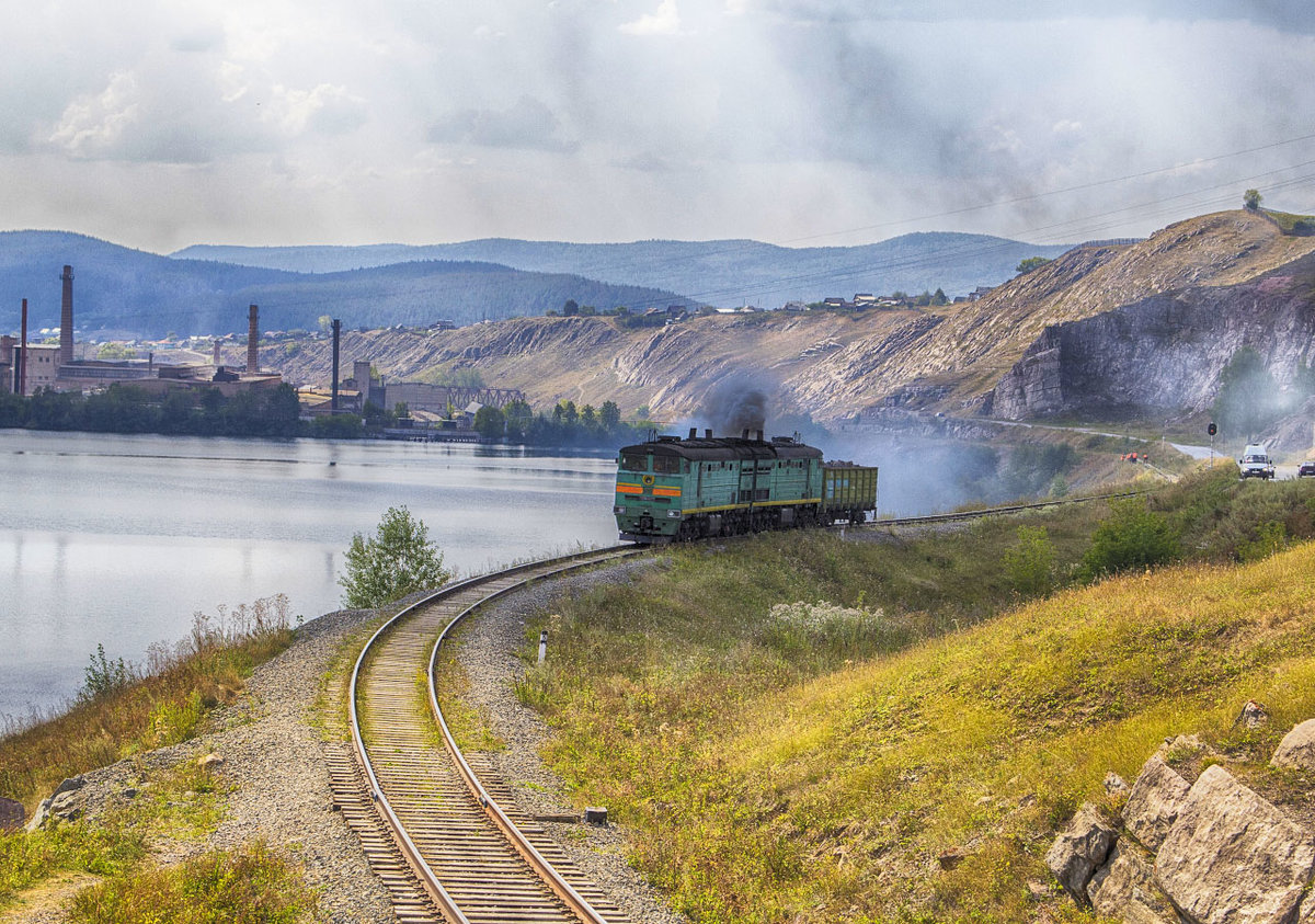 2TE10M-0273 distilled Katav-Ivanovsk - Polovinka-Katavskaya, Chelyabinsk region, 23.08.2016