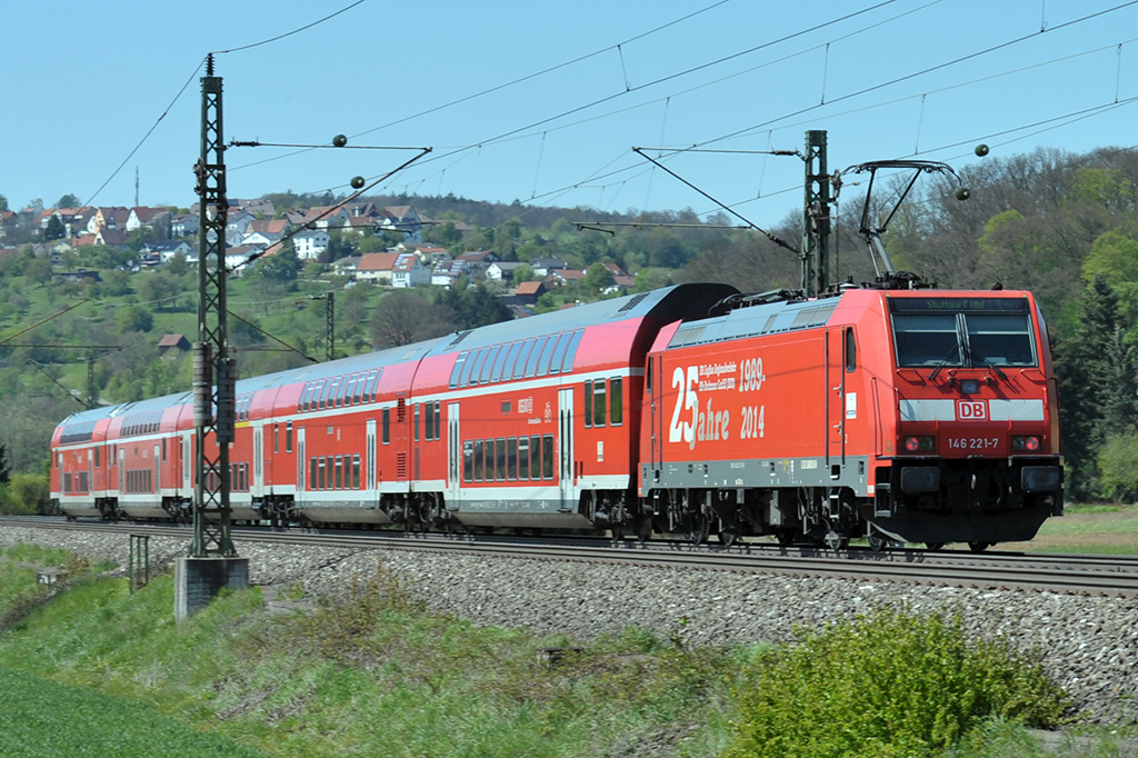 30.04.2017 Streckenabschnitt Uhingen 146 221-7