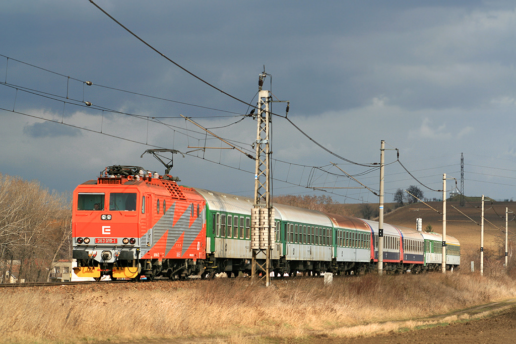 363 019-1 R 836 Bohumin hl.n. - Brno hl.n. Nezamyslice (27.02.2008)