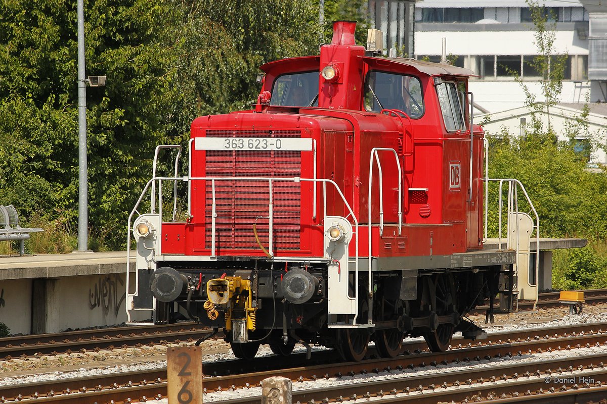 363 623-0 in München Heimeranplatz, am 28.07.2016.