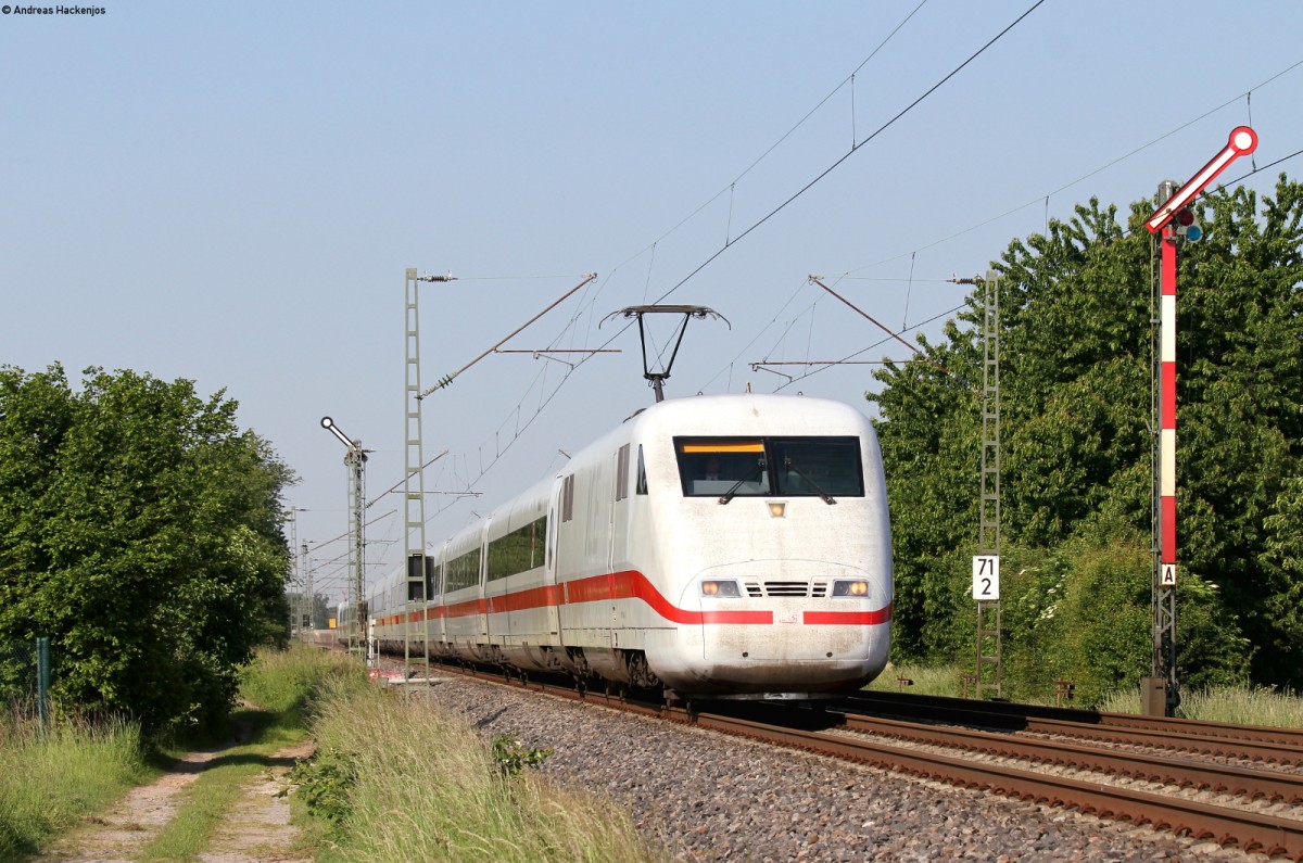 401 084-9  Bruchsal  als ICE 78 (Zürich HB-Hamburg Altona) an der Bk Basheide 22.5.15
