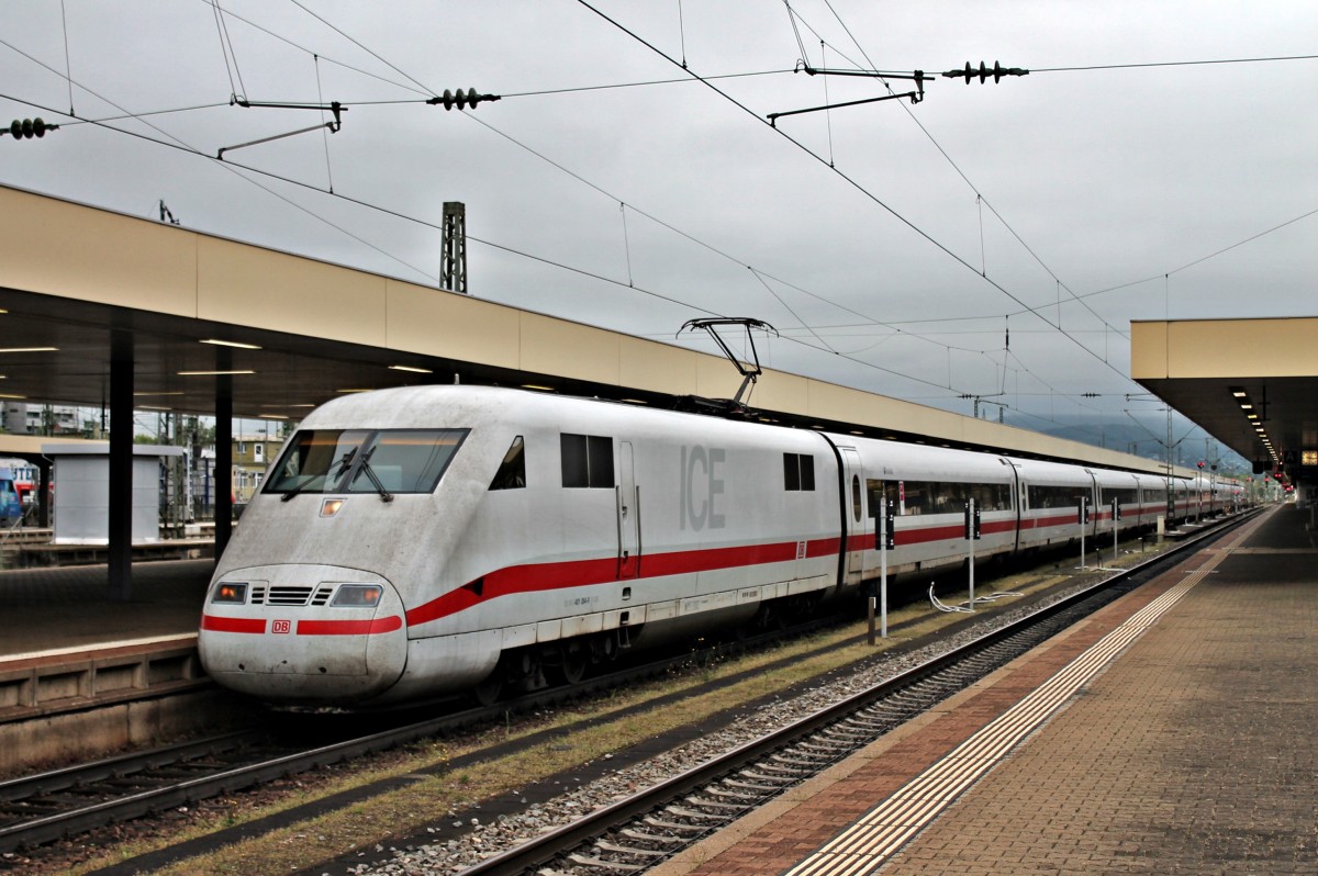 401 084-9  Bruchsal  am Morgen des 02.05.2014 als ICE 76 (Zürich HB - Hamburg-Altona) beim Zwischenhalt in Basel Bad Bf.