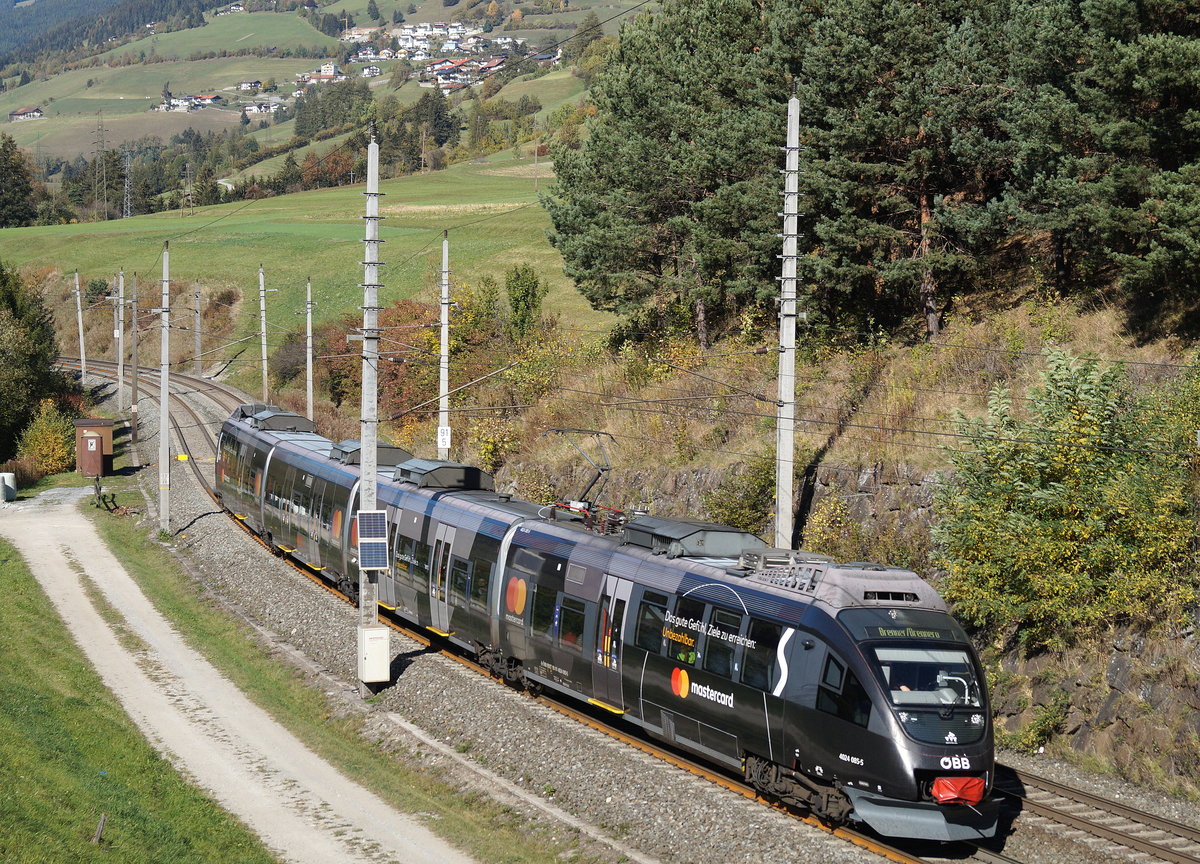 4024 085-5 als S 4 (Innsbruck Hbf - Brennero/Brenner) bei Matrei am Brenner, 13.10.2018.