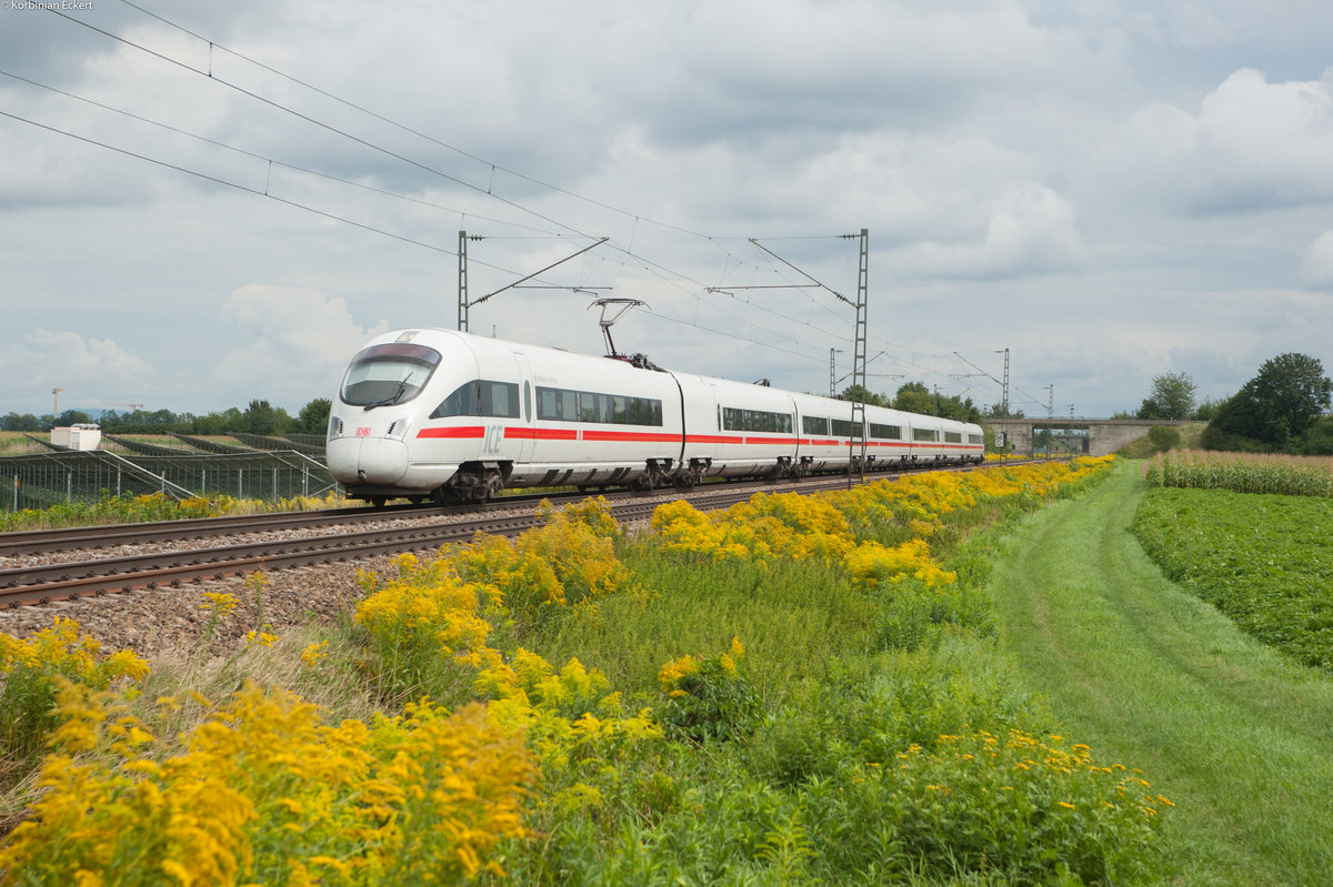 411 062  Vahingen an der Enz  als ICE 28 von Wien nach Frankfurt bei Plattling, 19.08.2017
