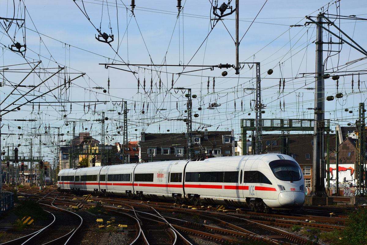 415 006  Kassel  mit ICE 653 verlässt Köln Hauptbahnhof am 07.10.2018