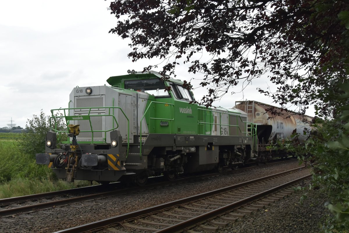 4180 001-4 mit Silowagen bei Kapellen/Erft. 17.8.2017