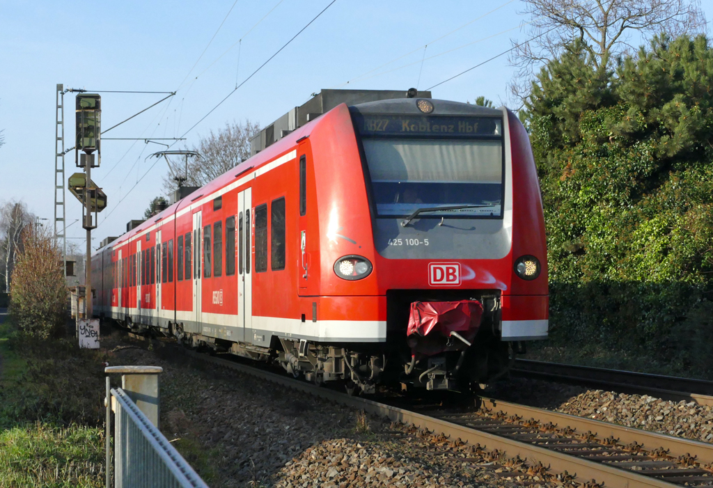 425 100-5 RB27 nach Koblenz durch Bonn-Beuel - 21.12.2016