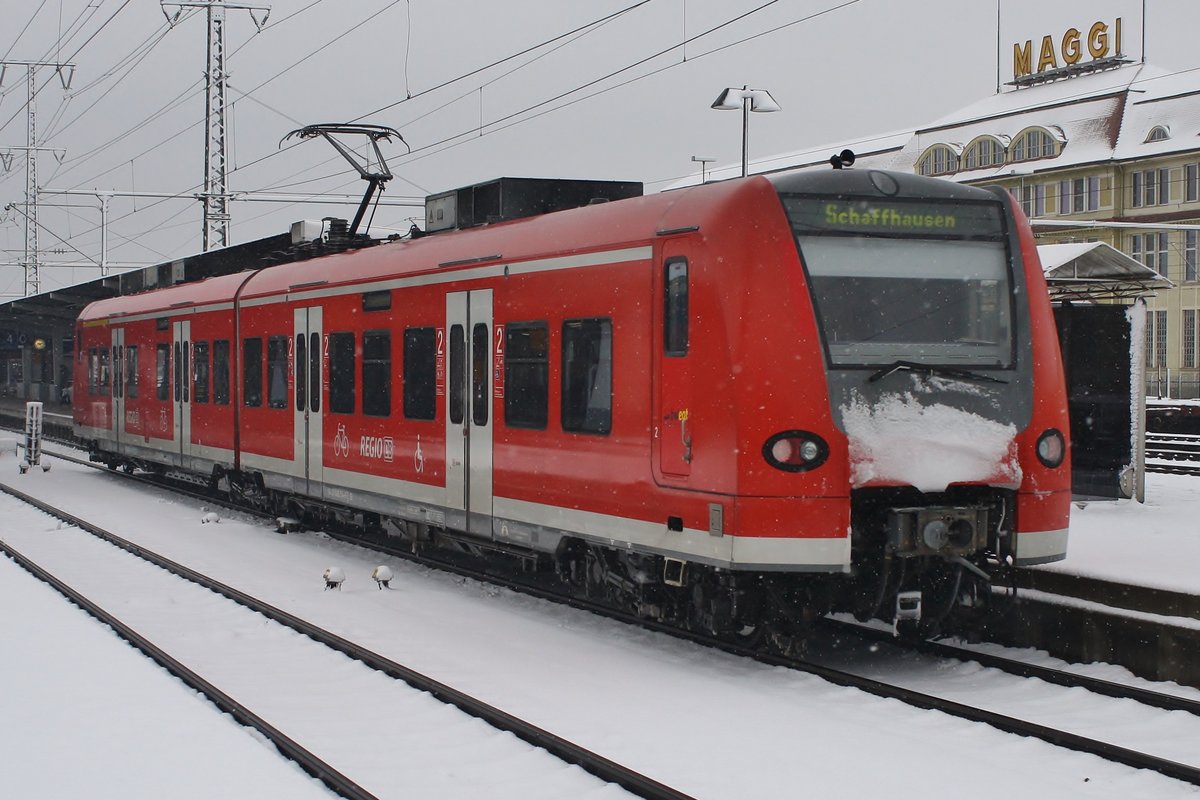 426 514-6 erreicht am 5.1.2019 als RB19735 von Schaffhausen den Bahnhof Singen(Hohentwiel).
