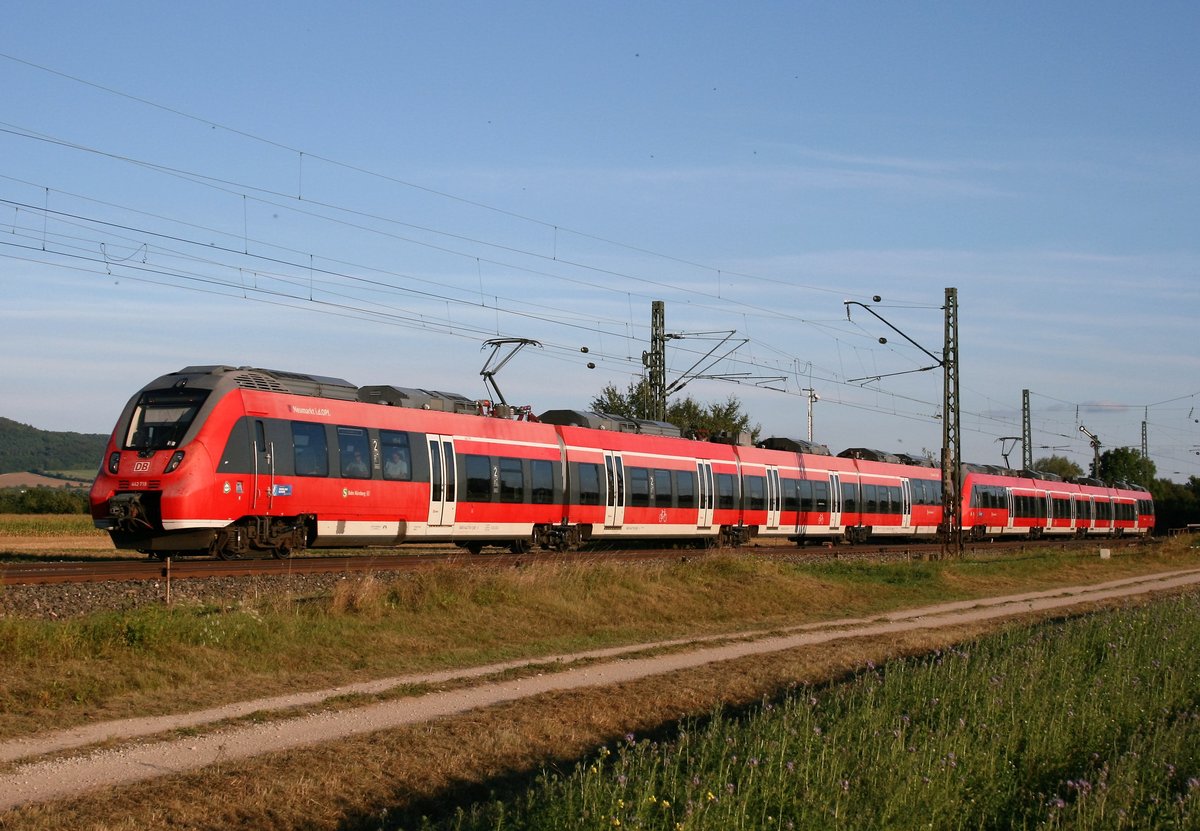 442 719 als S 39186 (Hartmannshof–Bamberg) am 06.09.2016 in Eggolsheim
