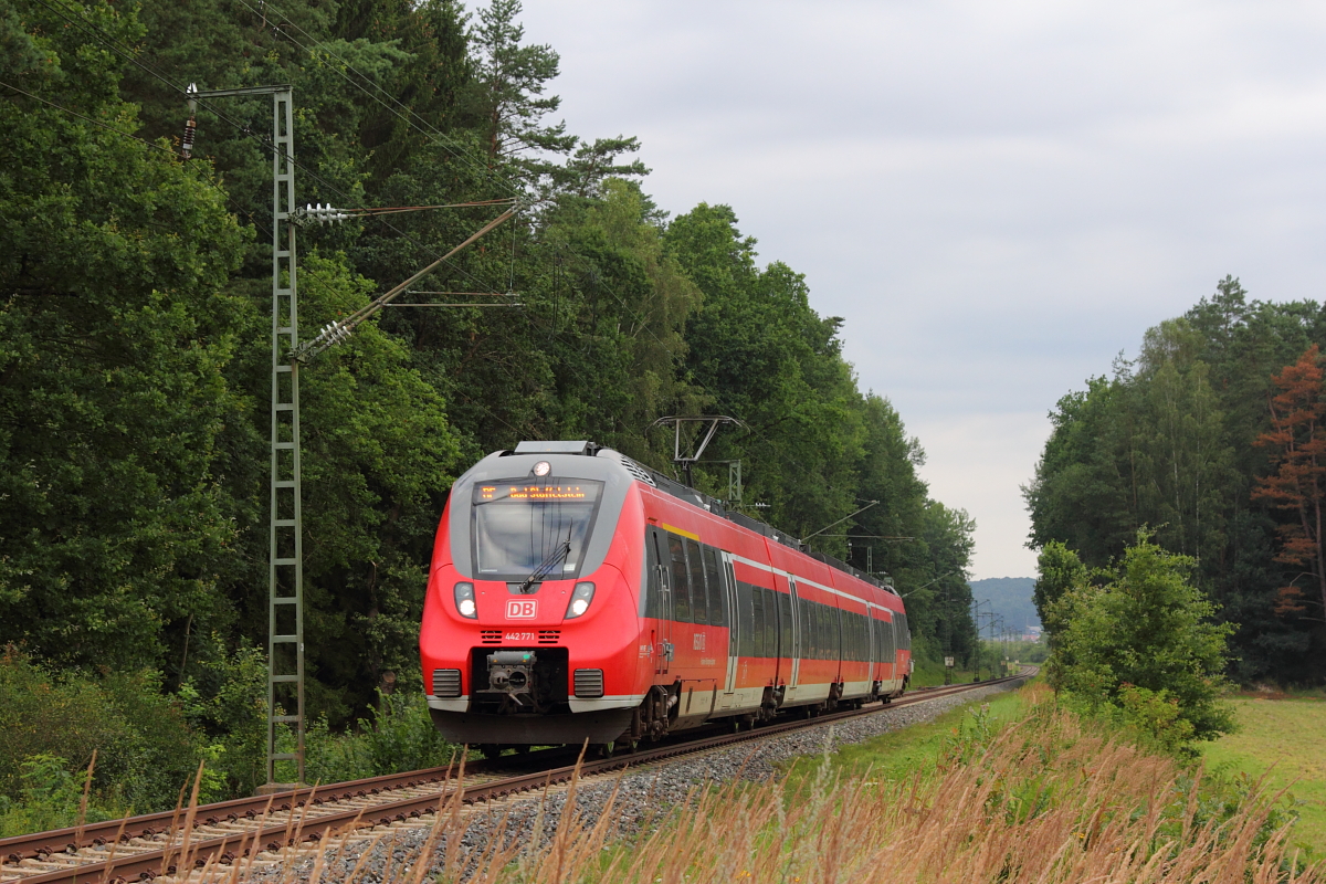442 771 DB Regio bei Seehof am 10.08.2106.