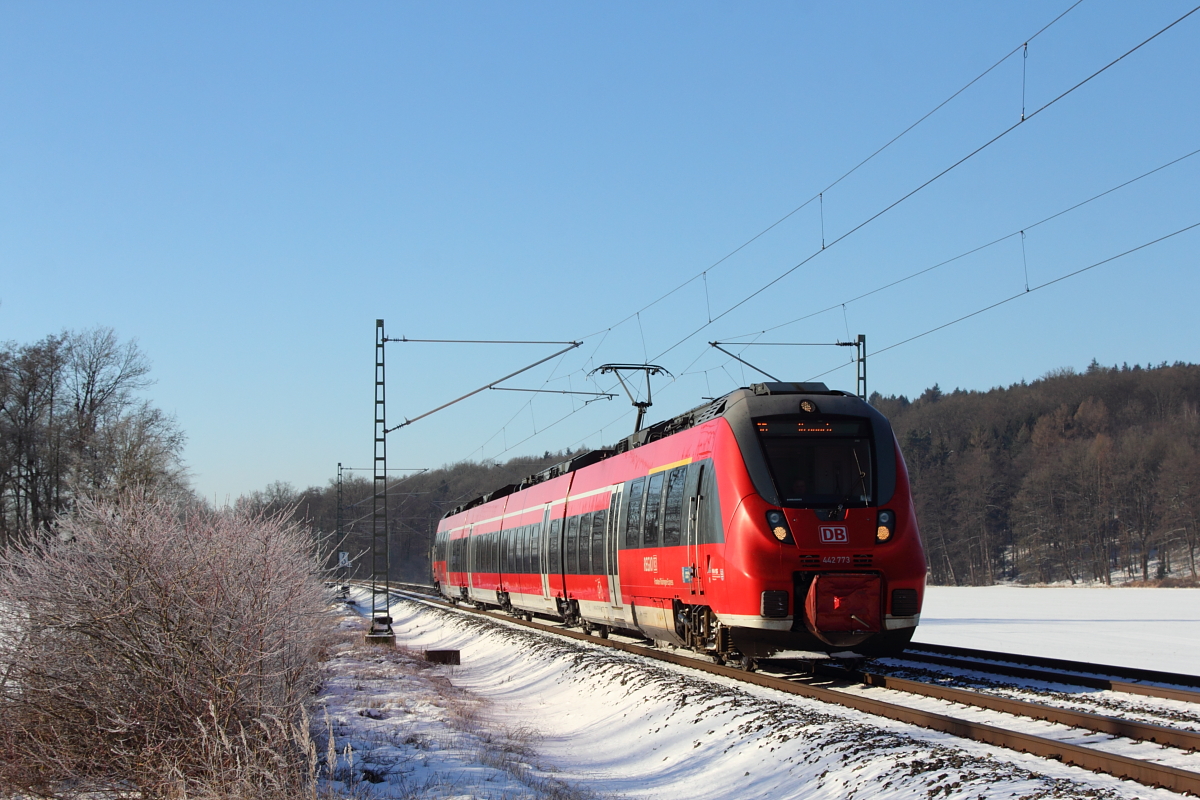 442 773 DB Regio in Oberlangenstadt am 06.01.2017.