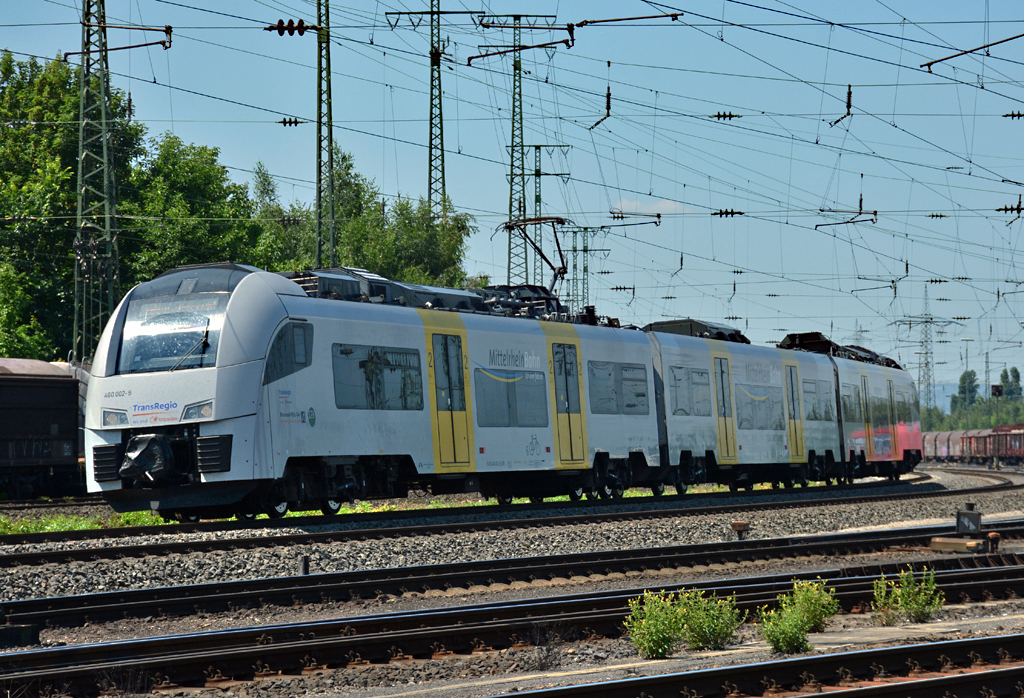 460 002-9 durch Koblenz-Lützel Richtung Hbf Ko - 19.07.2016