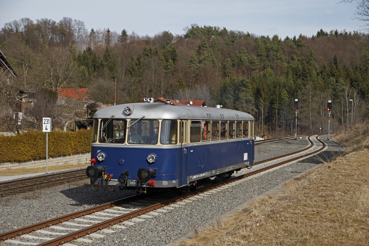5081 055 als Leerpersonenzug in Laßnitzhöhe am 3.03.2017.