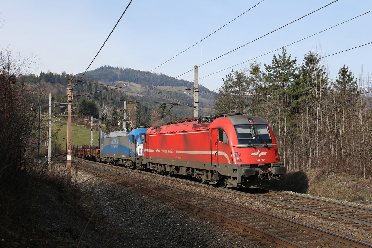 541.011+1216.922 fahren mit einen Rs-GAG am Eichberg bergwärts. 25.3.17