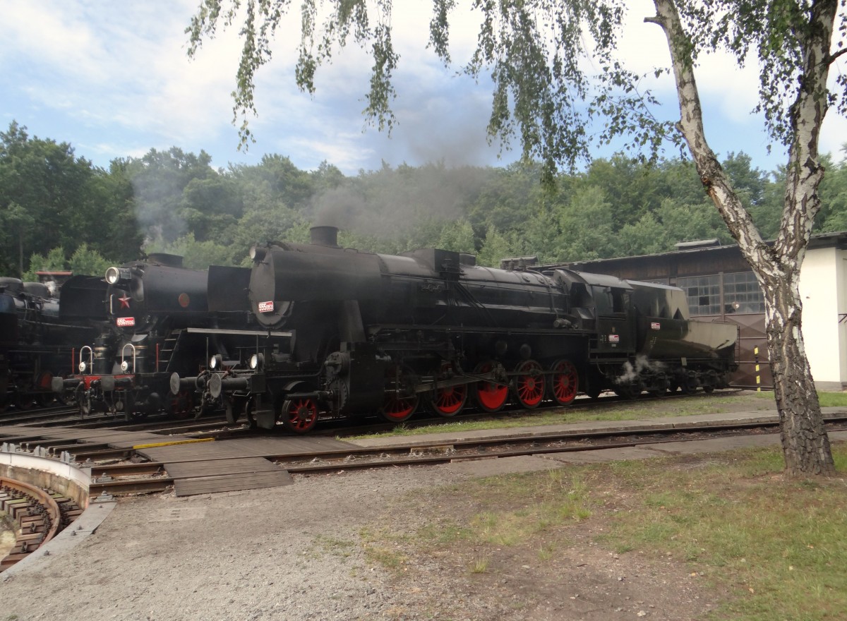 556 0506 und 555 0153 zu sehen am 20.06.15 in Luzna.