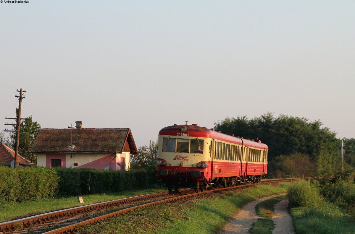 57-0510-8 als R 14505 (Timisoara Nord-Resita Nord) bei Timiseni 30.8.16