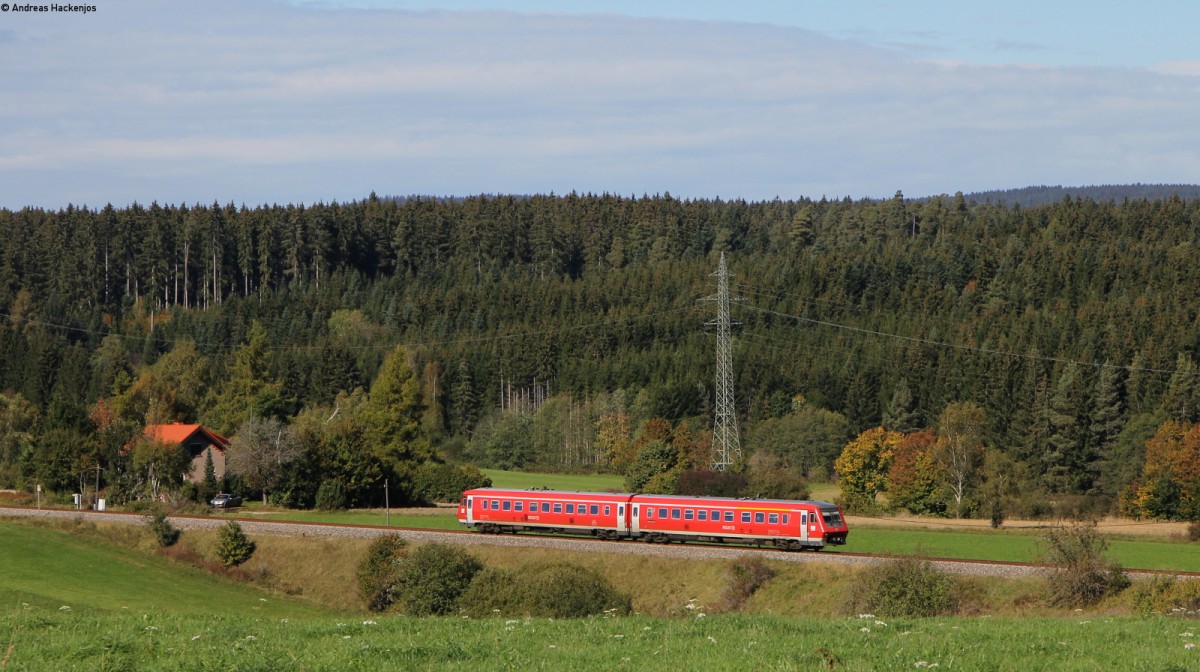 611 *** als IRE 3213 (Neustadt(Schwarzw))-Ulm Hbf) bei Löffingen 9.10.14