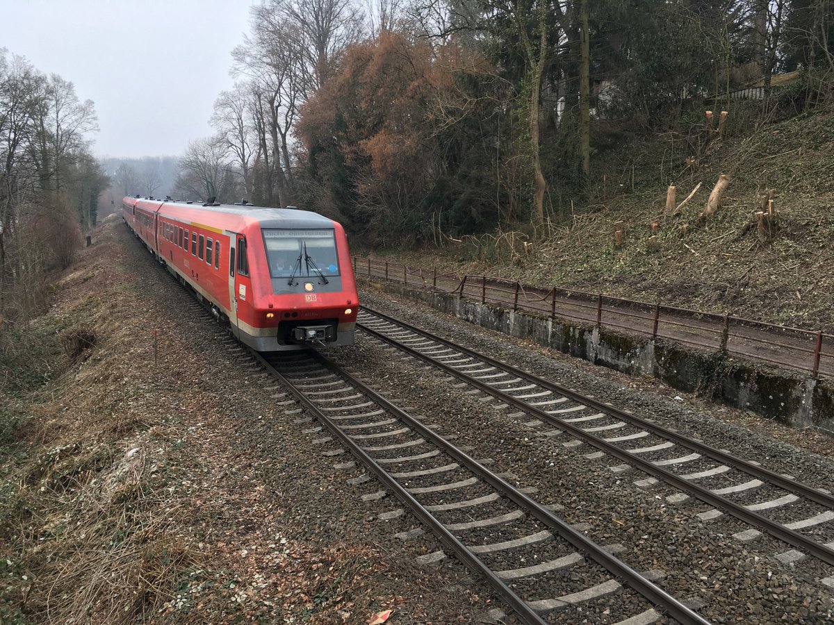 611 014 + 611 011 als IRE aus Basel bei der Einfahrt in Ulm hbf am 06.03.2018