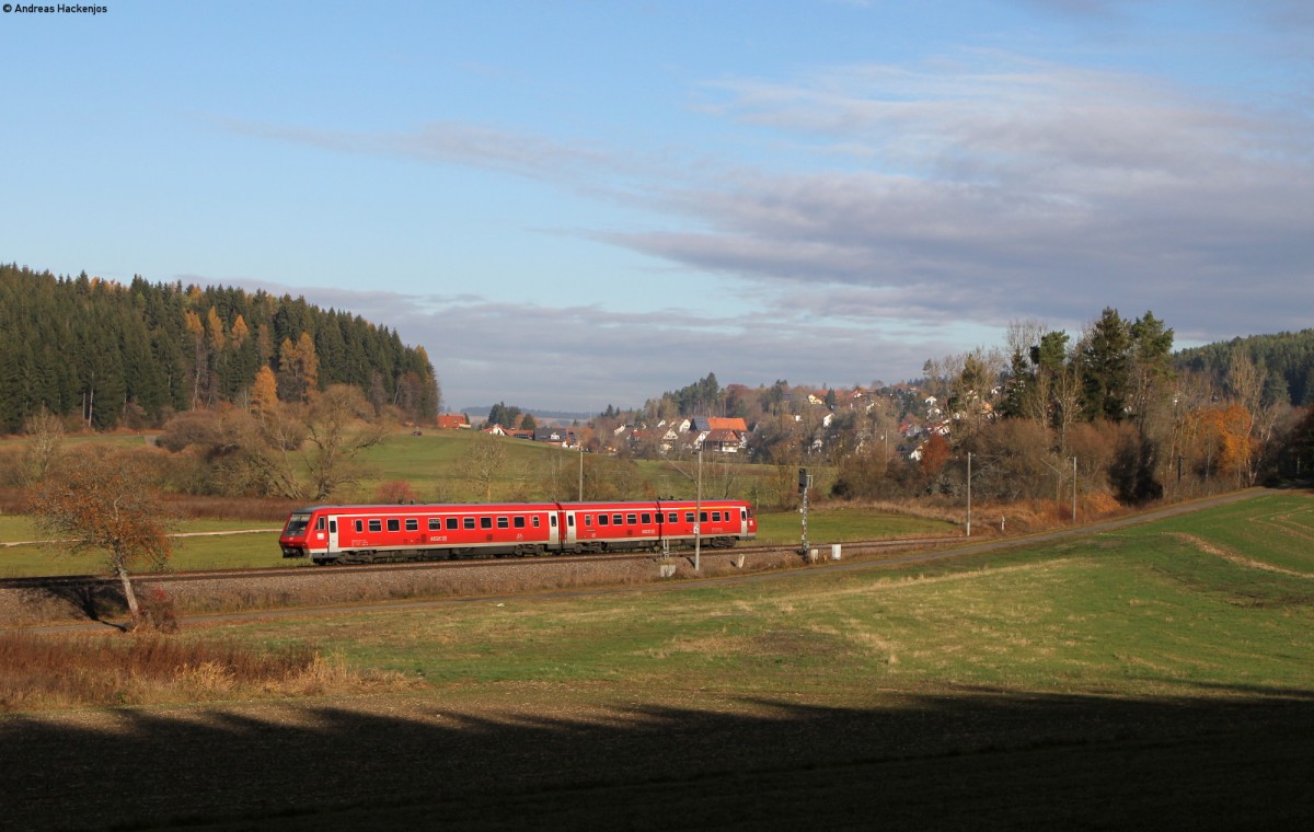 611 018-2 als RE 22307 (Rottweil-Neustadt(Schwarzw)) bei Aufen 6.11.15