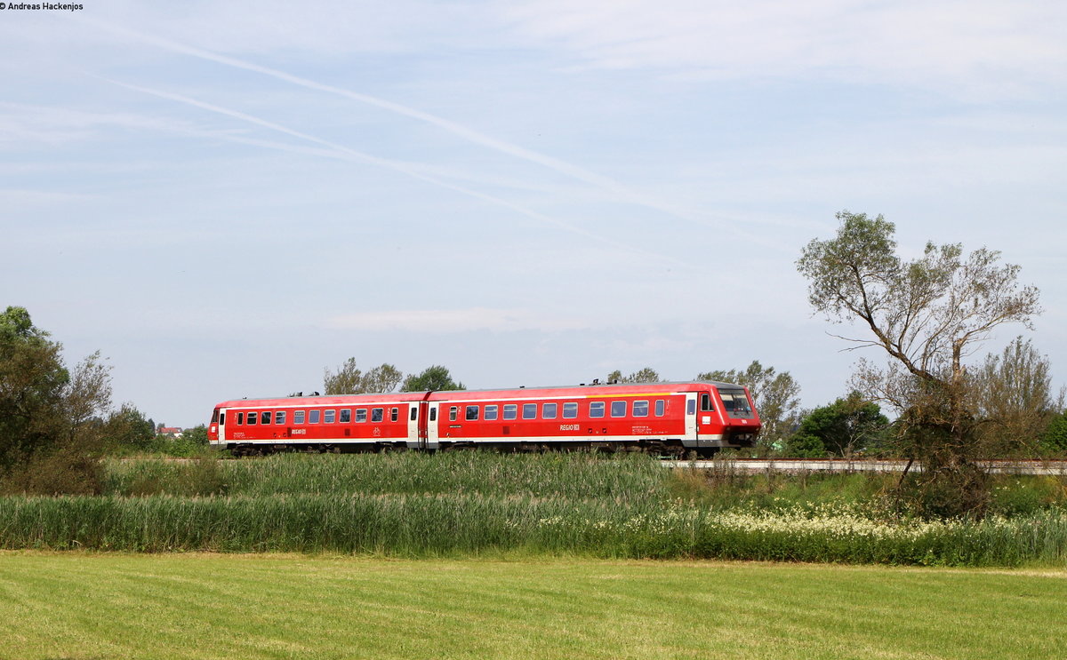 611 019-1 als RE 22302 (Löffingen-Rottweil) bei Schwenningen 11.7.16